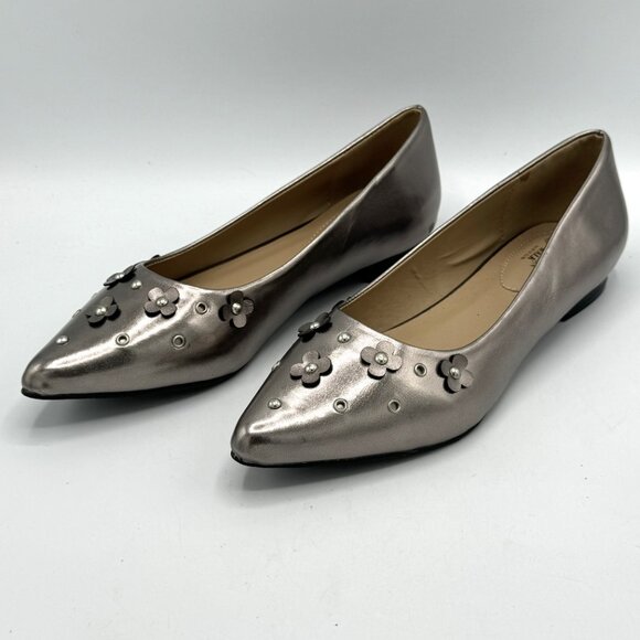 Cushion Walk by Avon Autumn Romance Flat / Chaussures Pewter Shoes Size 8 - Picture 2 of 11